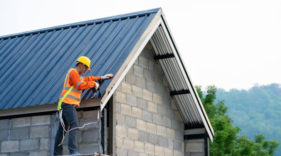 Professional gutter cleaning in Wales, AK